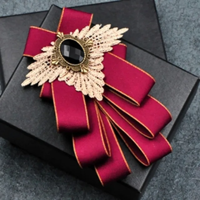 British New Fashion Men's Wedding Performance Groom Wedding-Party Flower Collar Bow Tie Pocket Towel Square Set Men Accessories Fuchsia red