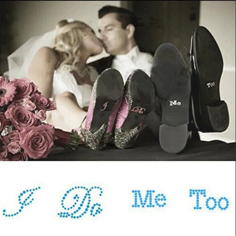 Свадебное украшение I DO ME TOO Silver Стразы самоклеящиеся аксессуары для невесты