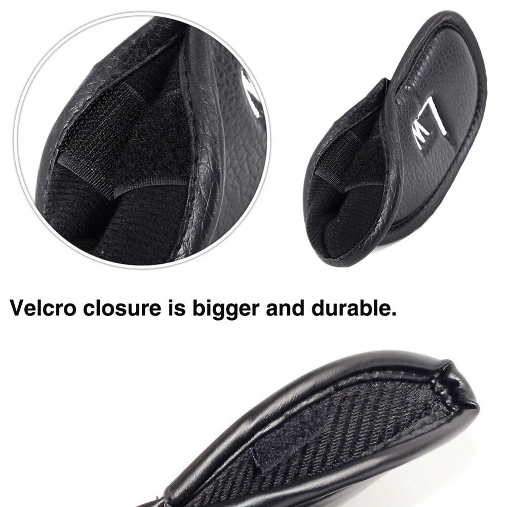 Black PU Leather Golf Putter Head Covers Club Cover Protective and Durable ZJ55 | Спорт и развлечения