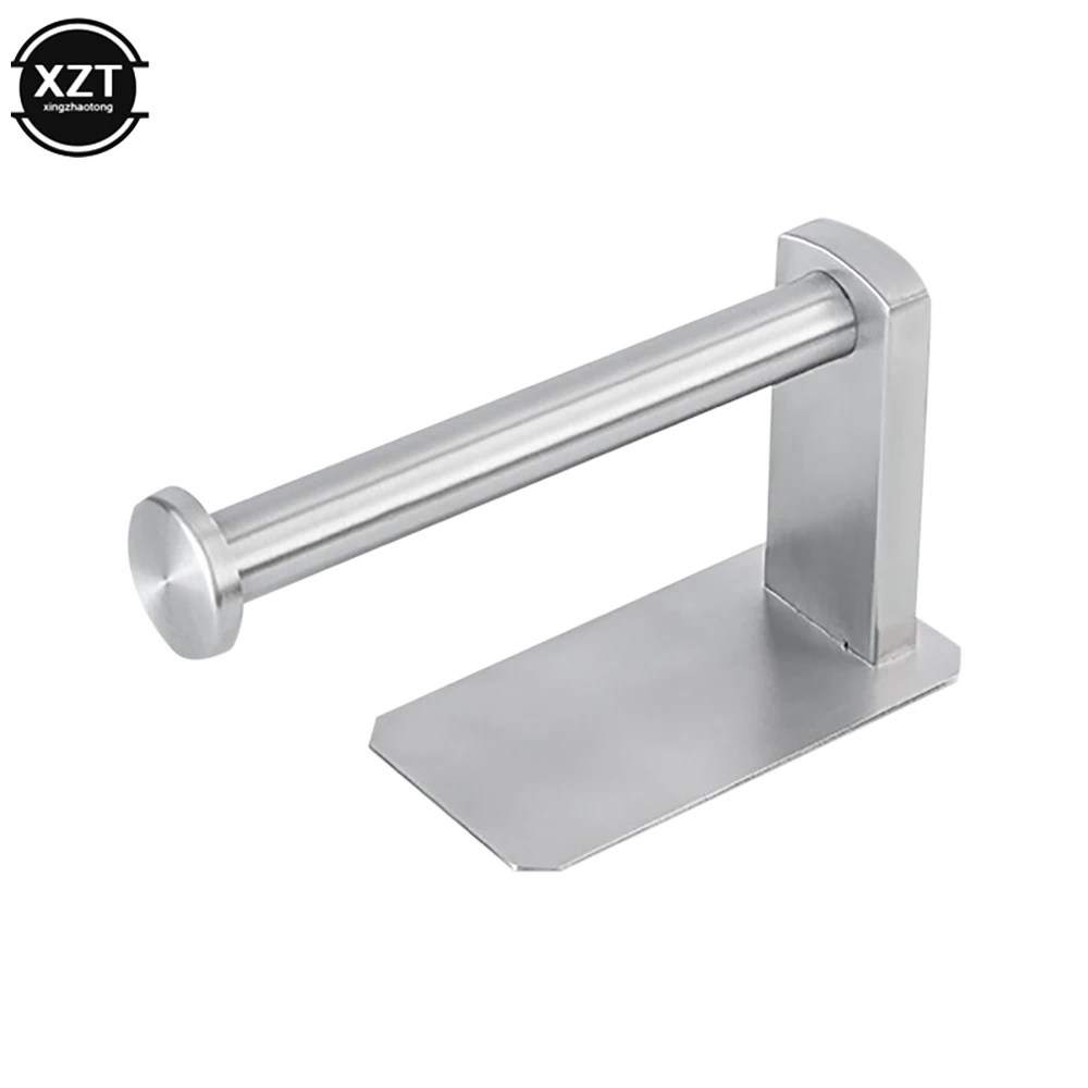 1 PC Wall-mounted Toilet Paper Holder Bathroom Roll Paper Accessories Stainless Steel Kitchen Towel Household Accessories