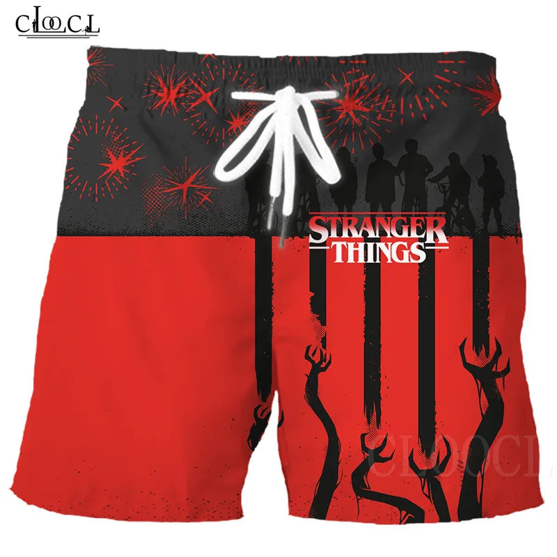 Странные Вещи триллер мужские 3D шорты летние новые пляжные шорты для мужчин хип-хоп шорты homme Брюки пляжная одежда уличная одежда для спортзала