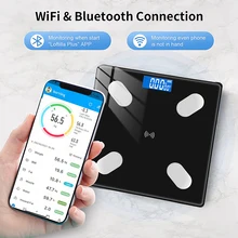 Digital Scales Body Weight Bluetooth Electronic Scales Smart BMI Body Fat LED Wireless  Bathroom Scales Balance Body Composition
