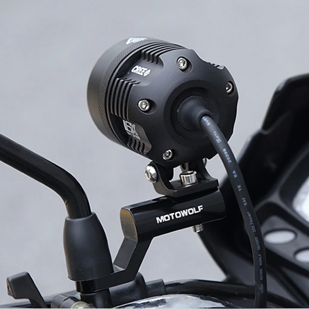 1Pc Motorcycle Rearview Mirror Riser Expansion Bracket Adapter Holder Mount