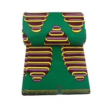 Африканская настоящая голландская восковая зеленая ткань с принтом полиэстер модный дизайн в африканском стиле настоящая восковая печать ткань