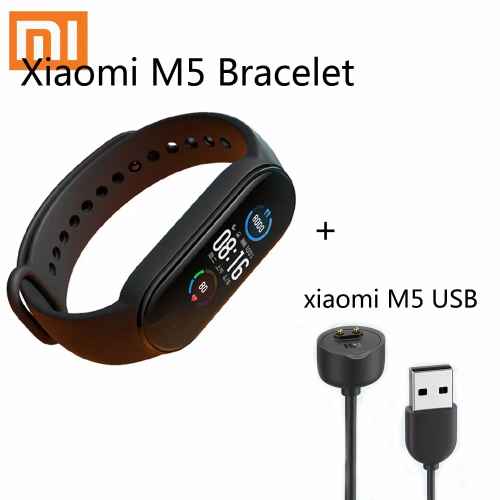 

Original Xiaomi Mi Band 5 Smart Bracelet AMOLED Colorful Screen Heart Rate Fitness Tracker Bluetooth 5.0 Waterproof Mi5 In Stock