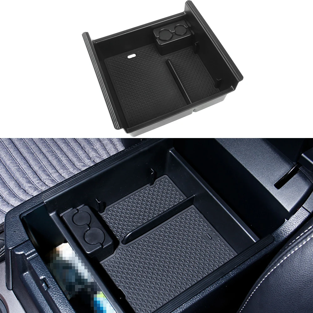 Center Console Armrest Storage Box Organizer Stowing Tidying Tray for Toyota 4Runner 2010-2019 ABS Car Interior Accessories
