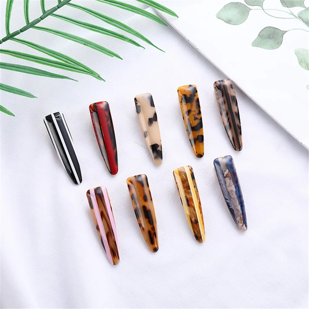 Cute Leopard Printed Hair Clips for Women Acetate Hairpins Alloy Waterdrop Hairgrips Barrettes Hair Accessories for 1 Cute Leopard Printed Hair Clips for Women Acetate Hairpins Alloy Waterdrop Hairgrips Barrettes Hair Accessories for 3