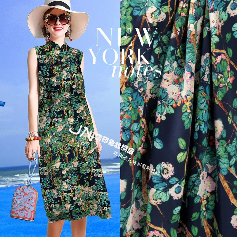 

2019 Tissus Jiangnan For Impression: Wide Discount Of Silk Satin In Heavy-duty Dresses Imported From Europe And America Fabrics