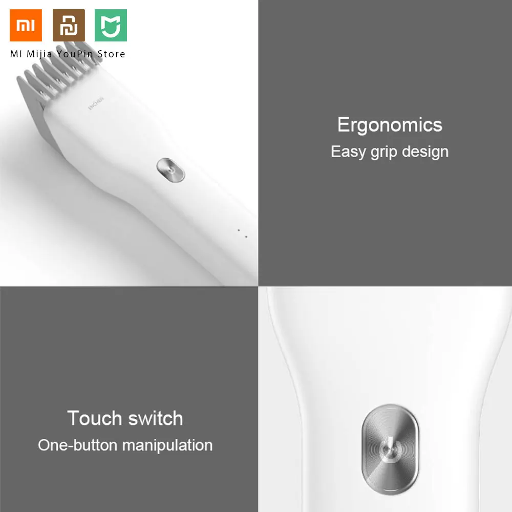 Xiaomi Enchen Boost USB электрическая машинка для стрижки волос с двумя скоростями Керамический Резак для волос быстрая зарядка триммер для волос детский человек