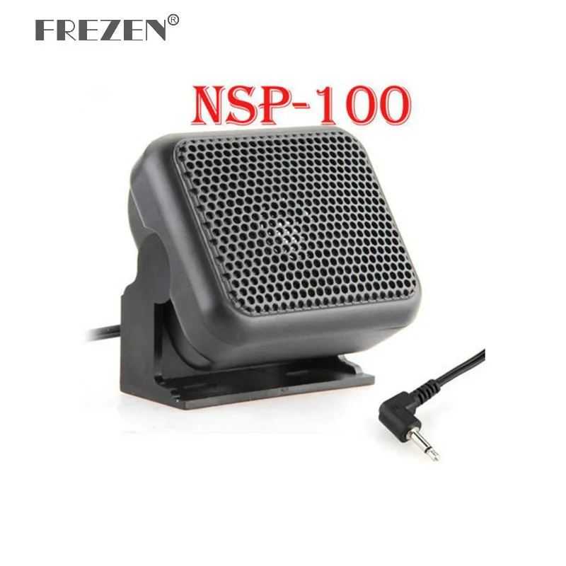 

NSP-100 Mini External Speaker Mobile Radio Microphone for Kenwood Yaesu ICOM Ham Car Radios Loudspeaker