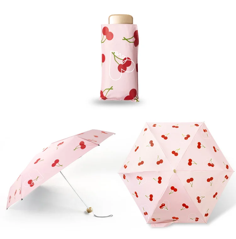 Карманный Зонт пять складной стиль солнцезащитный зонтик от солнца 5 складной солнечный зонт для Подарочный Свадебный мешочек оптом