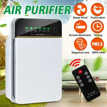 

Air Purifier Hepa Filter Home Oxygen Ionizer Generator PM2.5 Formaldehyde Smoke Odor Dust Removal Car Office Sterilization