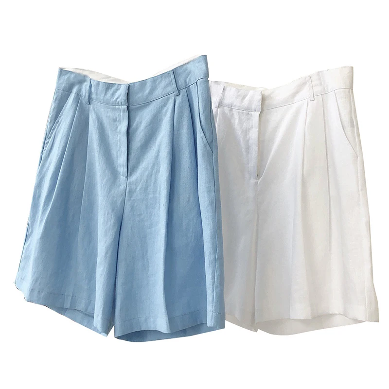TWOTWINSTYLE Casual Minimalist Wide Leg Pants For Women High Waist Large Size Loose Pants Female 2020 Summer Fashion New Tide