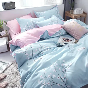 

Denim Quilt Bedding Kit Bed Sheet Quilt Two-Piece Set College Students Dormitory Bed Three Piece Single Bed