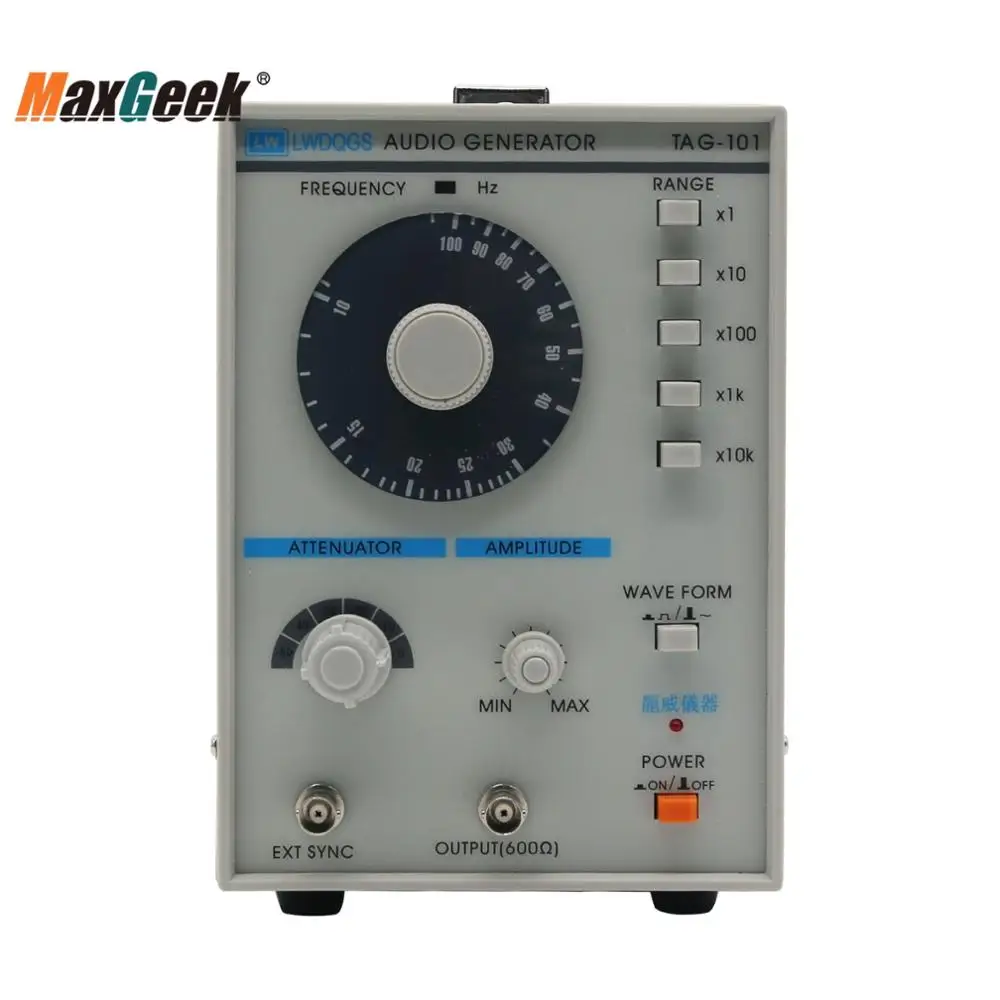 Gerador de Áudio Gerador de Sinal de Precisão de Baixa 10 a 1 Maxgeek Função Frequência Tag-101 Mhz