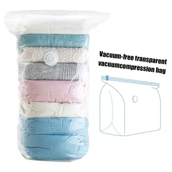

Clothes Blankets Home Organizer Bags Extra Large Travel Seal Foldable Vacuum Storage Pillows Transparent Compressed