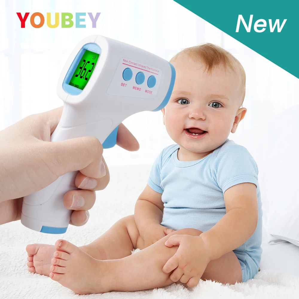 

YOUBEY Infrared Forehead Baby Thermometer Digital Blacklight Fever LCD Non-contact Body Temperature Baby Termometro