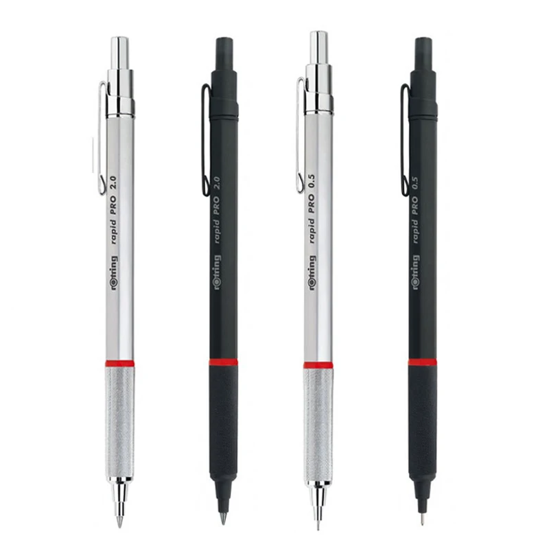 rOtring Rapid PRO Mechanical Pencil, 0.5mm/0.7 mm,Silver Chrome