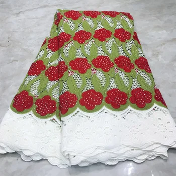 

2020 High End Swiss Guipure Lace Fabric with Stones Swiss Voile Lace in Switzerland Water Soluable African Lace for Dress