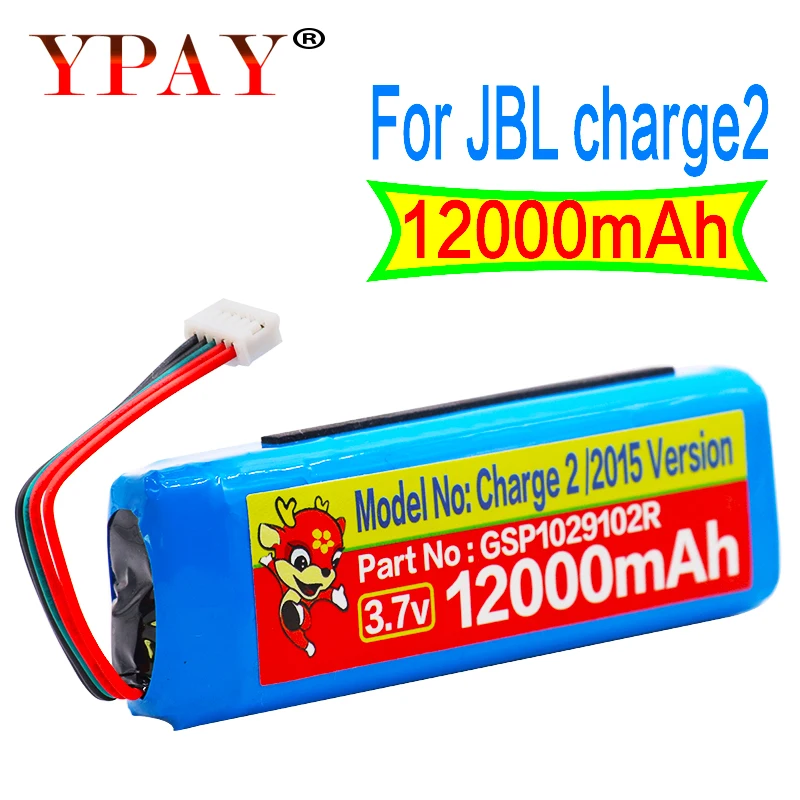 

100% new 12000mah GSP1029102R battery for JBL Charge 2 Plus,Charge 2+,charge 3 2015 Version GSP1029102R P763098 batteries