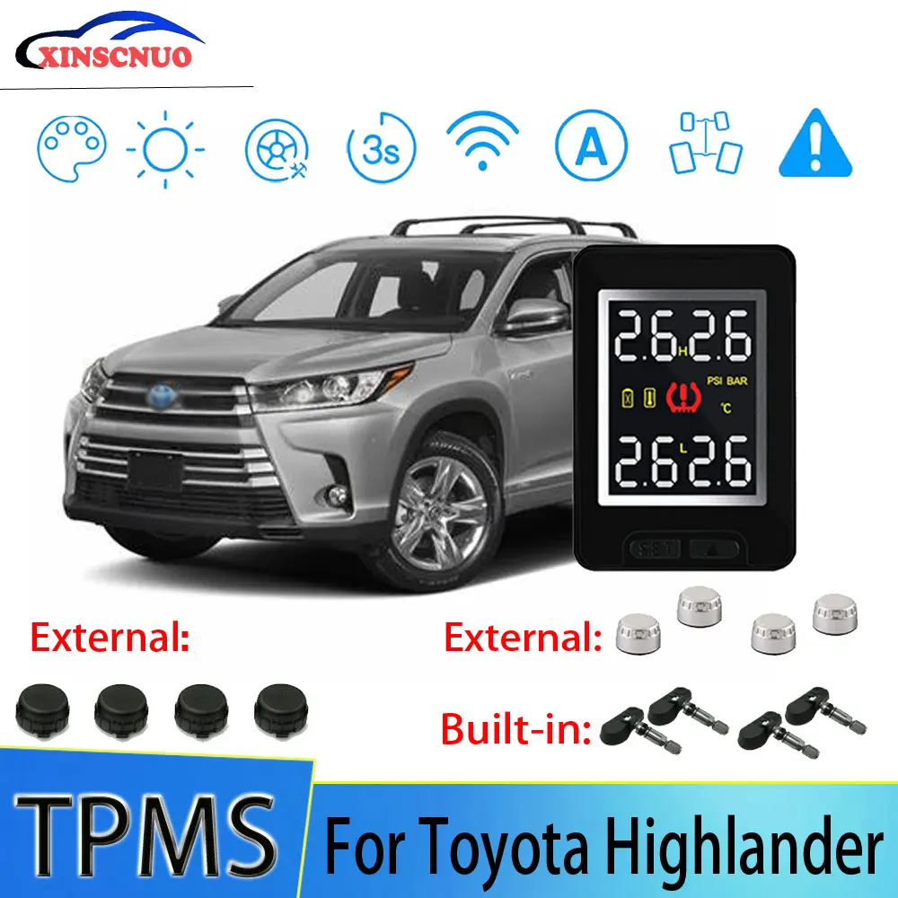 Smart Car Tpms Tire Pressure Monitor System For Toyota Highlander With