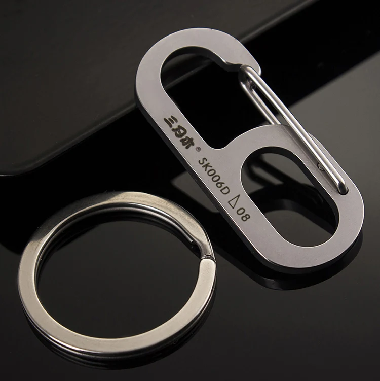 Sanrenmu EDC SK006Z карабины из Нержавеющей Стали походный брелок | Спорт и развлечения