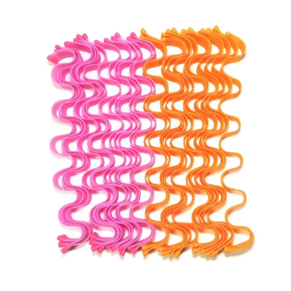 24 Egg Rolls Large Curls Do Not Hurt Hair Curling Iron Artifact Magic Volume Diy Spiral Big Wave Curling Tube Roll Plastic 55cm