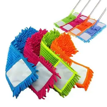 

Hot New 4 Colors Replacement Microfiber Mop Washable Mop Head Mops Pads Fit Flat Spray Mops Household Cleaning Tools L1