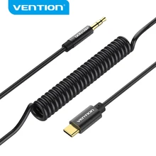 Type d'intervention C à 3.5mm câble Aux type-c 3.5 prise USB C à 3.5mm ressort câble Audio pour MP3 Xiaomi voiture stéréo haut-parleur casque