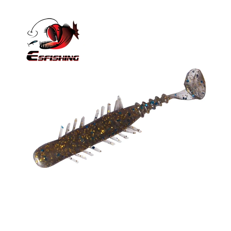 ESFISHING рыболовные приманки мягкие приманки BUGSY Shad 70 мм 2,5 г 10 шт. плавающие приманки Iscas искусственные силиконовые приманки для подледной рыбалки