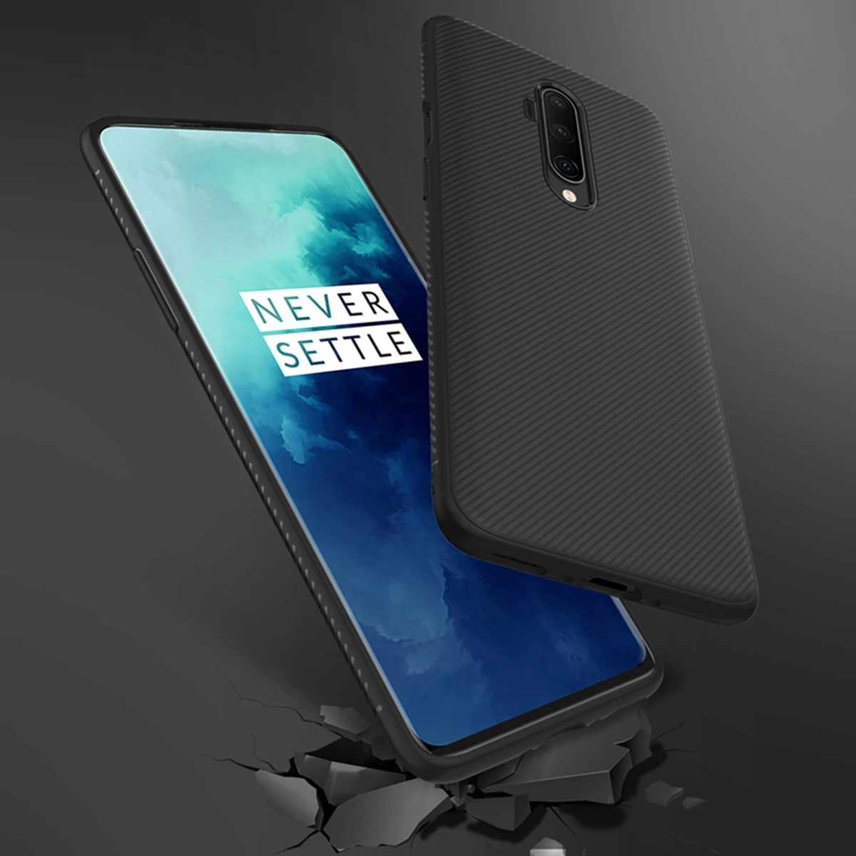 Для Oneplus 7T Pro 7T чехол силиконовый тонкий матовый ТПУ текстурированный резиновый противоударный чехол для Oneplus 7 Pro 7 1+ 7 7T Pro Чехол Для Телефона