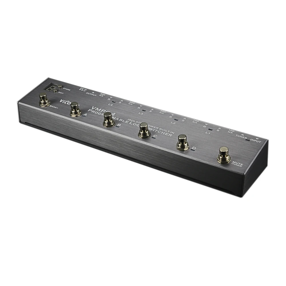 Vitoos Loopswitcher изолированный источник питания встроенный Педальный канальный переключатель для гитары несколько выходов эффекторный источник питания