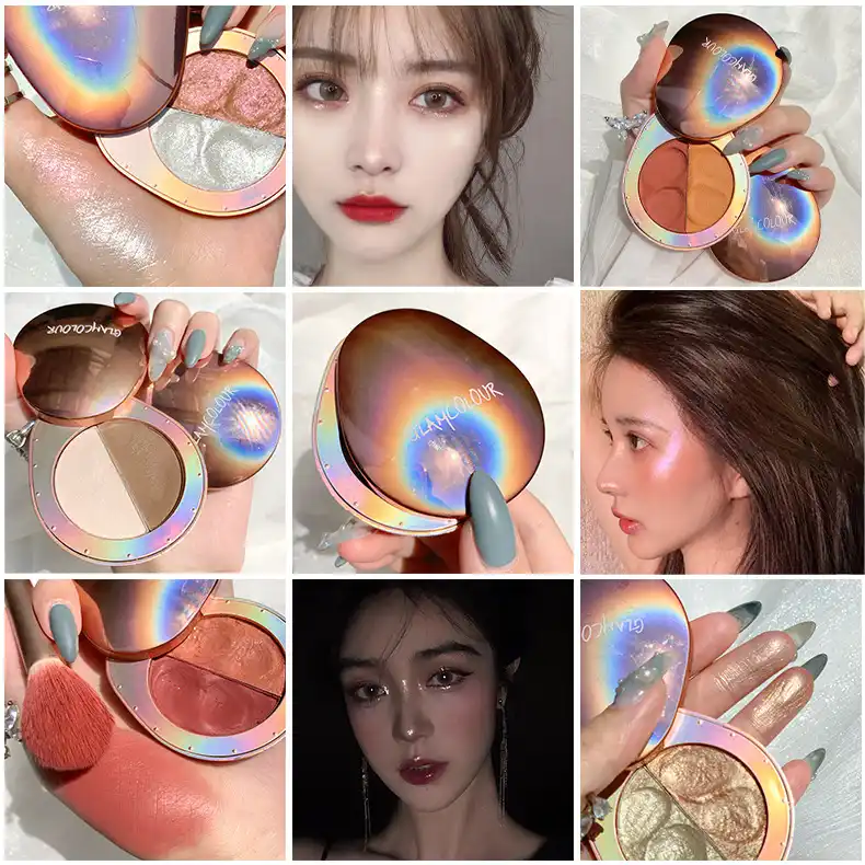 cheek shimmer makeup