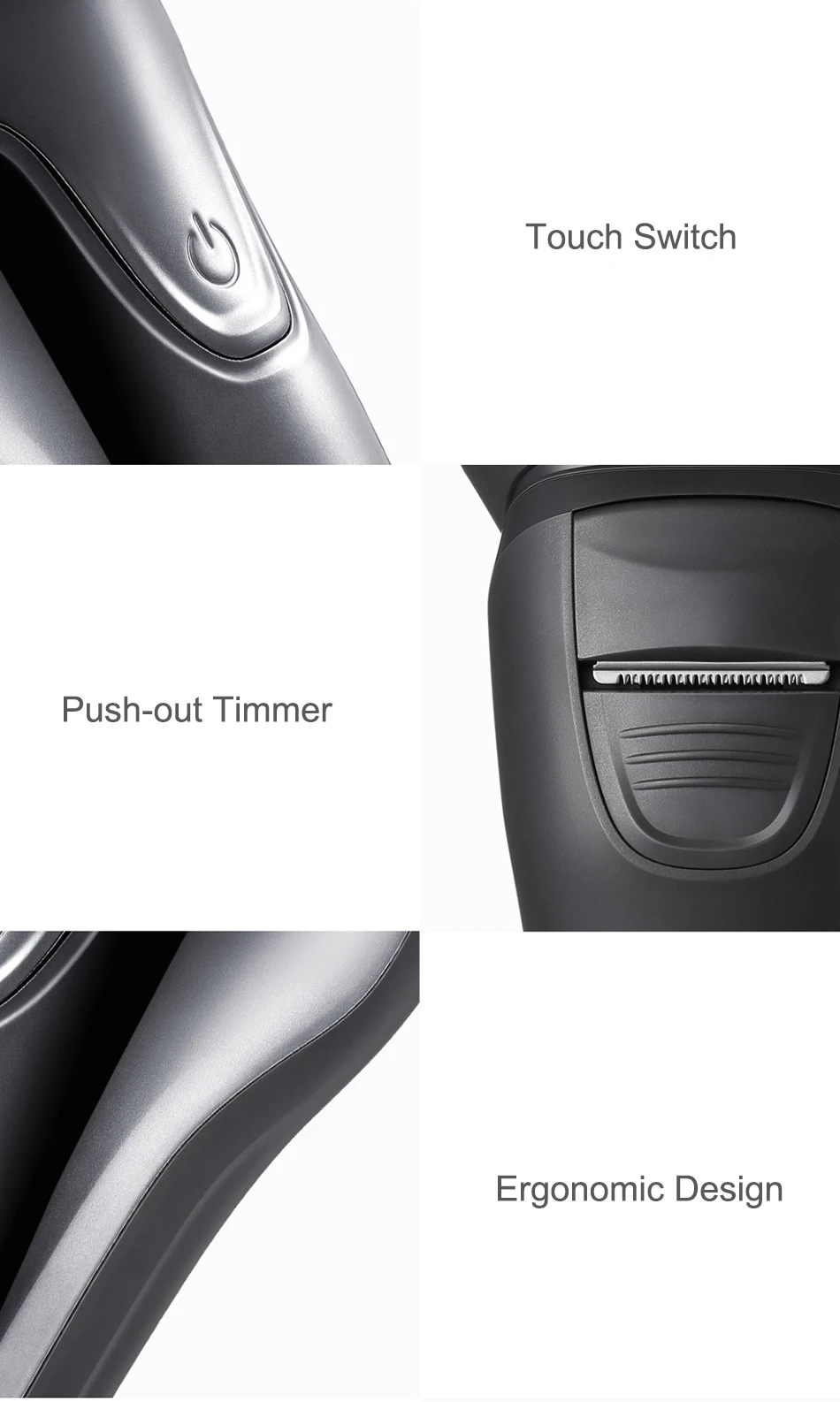 14-SOOCAS SO WHITE ES3 Electric Shaver Razor Xiaomi Shaving Machines IPX7 LED Digital Display 3D Rechargeable Trimmer Beard For Men