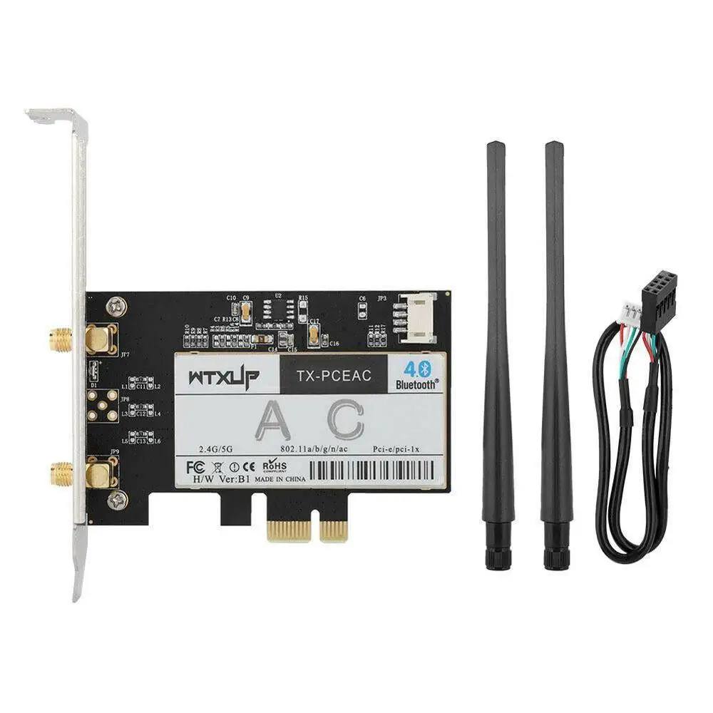 Универсальная настольная беспроводная карта Bluetooth 4 1 Поддержка 802.11ac 802.11a/b/g/n Wi Fi