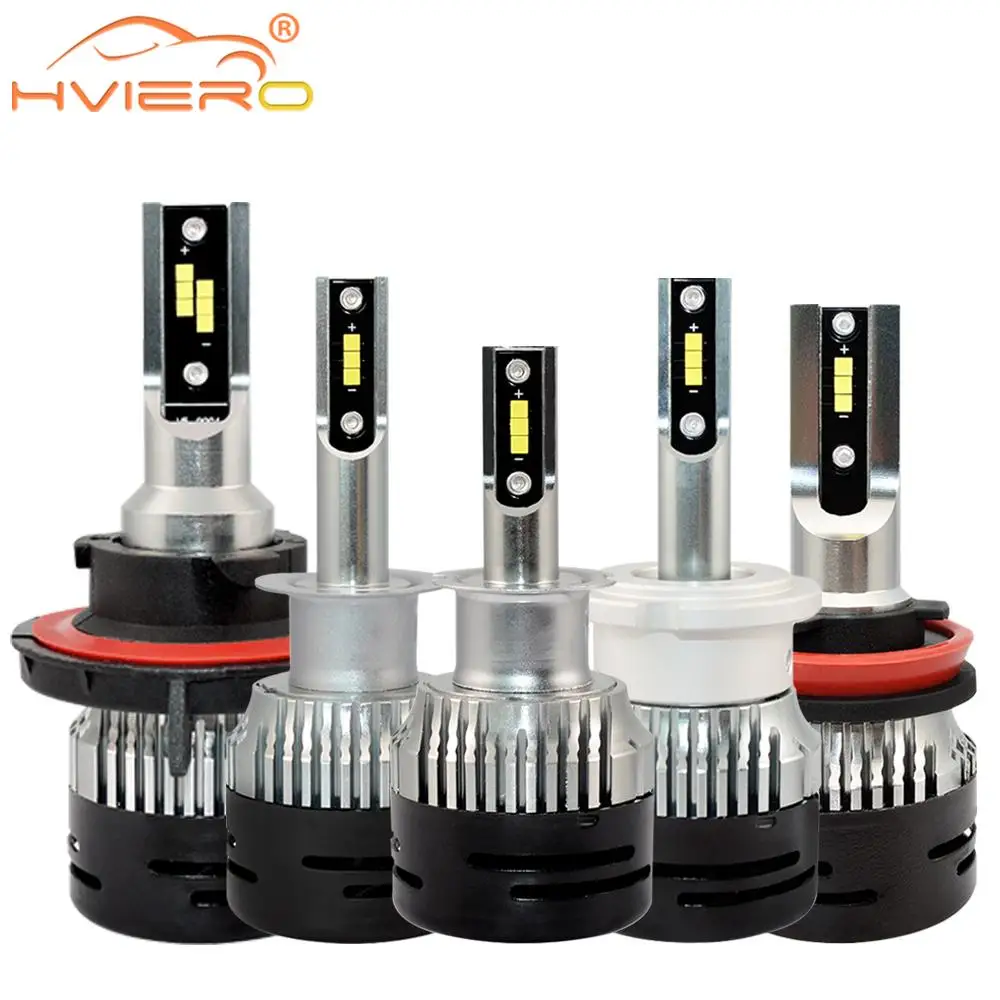 

2X V5 D1 H1 H3 H4 H7 H8 H13 H15 HB3 HB4 Headlight Fog Car Led 72W 6000LM High Low Beam Bulb Auto mobile Lamp 6000K DC 12V
