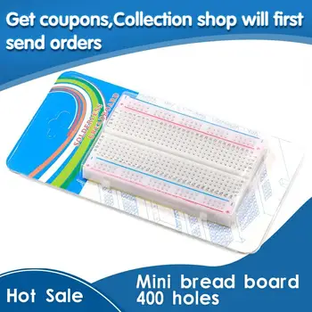 

1pcs Quality mini bread board / breadboard 8.5CM x 5.5CM 400 holes