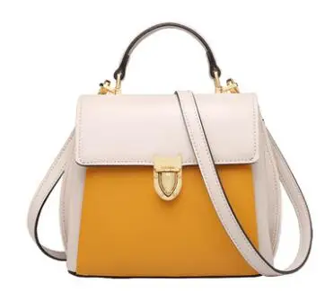 FOXER кожаная женская сумка Роскошные сумки женские сумки дизайнерские сумки известный бренд женские сумки Новая модная сумка-тоут сумка из воловьей кожи - Цвет: Yellow