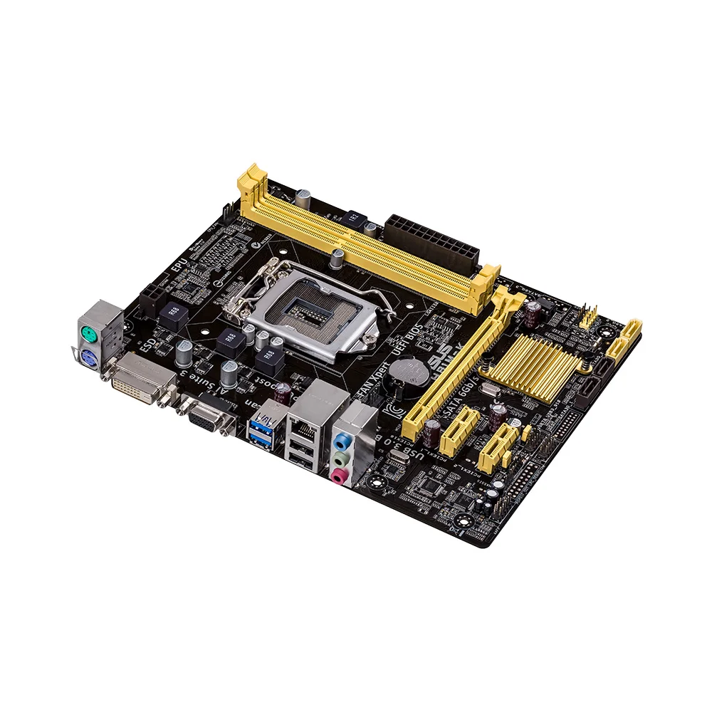 Материнская плата Совершенно новый оригинал ASUS H81M K lga 1150 Intel 2 x DDR3 SATA ssd DVI VGA USB 3 0 uATX