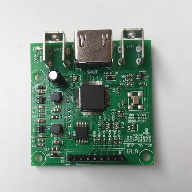 

HDMI Isolation and Extraction of Digital Audio Signal I2S/DSD/SPDIF Module