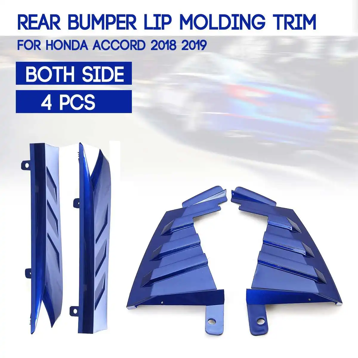 

4Pcs Rear Bumper Both Side Left Right Lip Molding Trim Protector For Honda for Accord 18-2019 Car Styling Exterior Parts