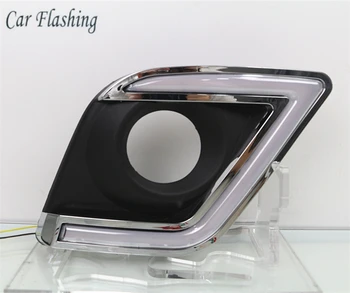 

Car Flashing 1Set For Toyota Hilux Revo Vigo 2015 2016 2017 LED DRL Daytime Running Lights Daylight Waterproof Signal Styling