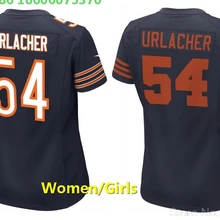 А+++ Качество Женщины 54 brian urlacher Джерси Белый Синий Chicago
