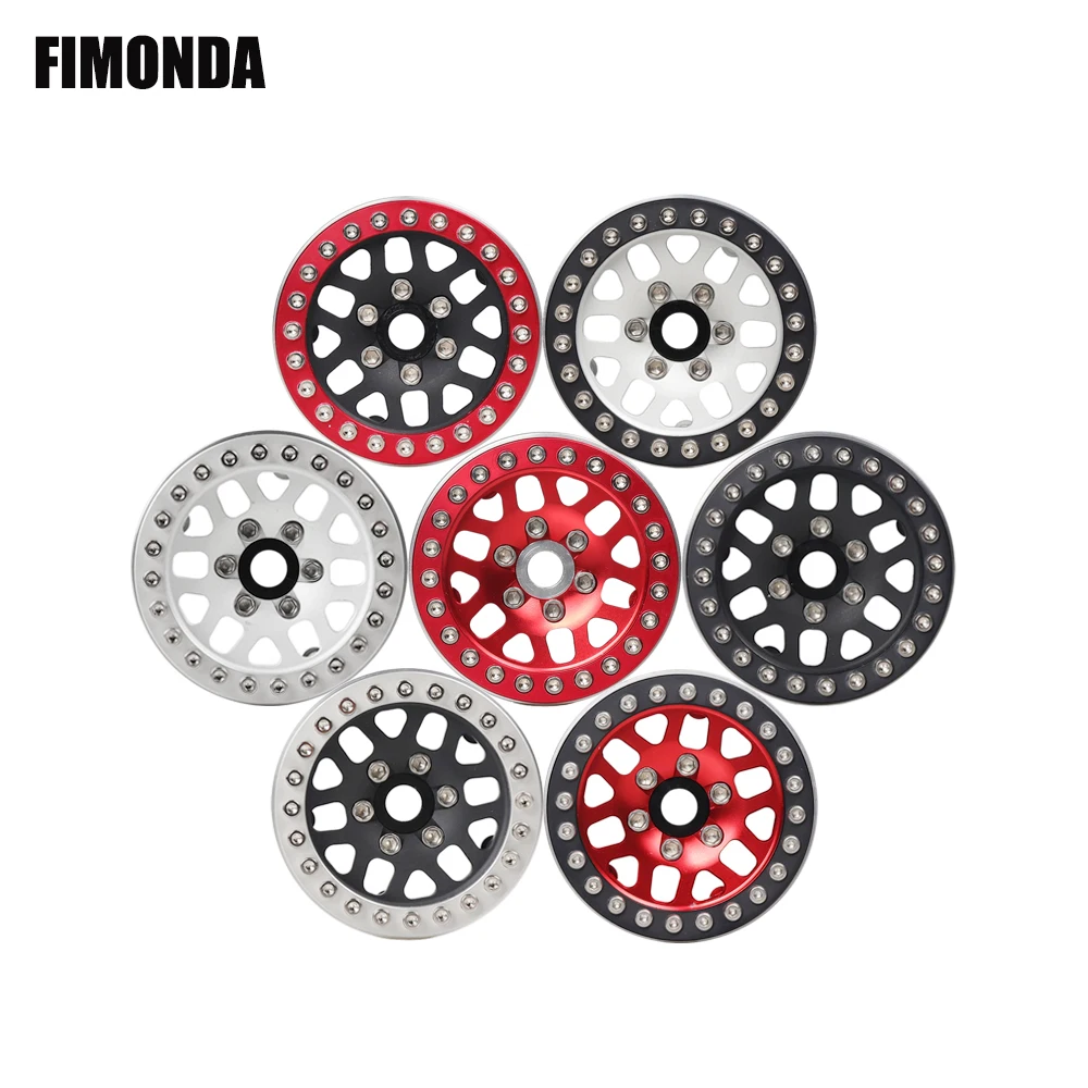 

4pcs 1.9inch Aluminum Alloy Beadlock Wheel Rims for 1/10 RC Crawler Car Axial SCX10 90046 WRAITH 90018 Traxxas TRX4 D90 D110
