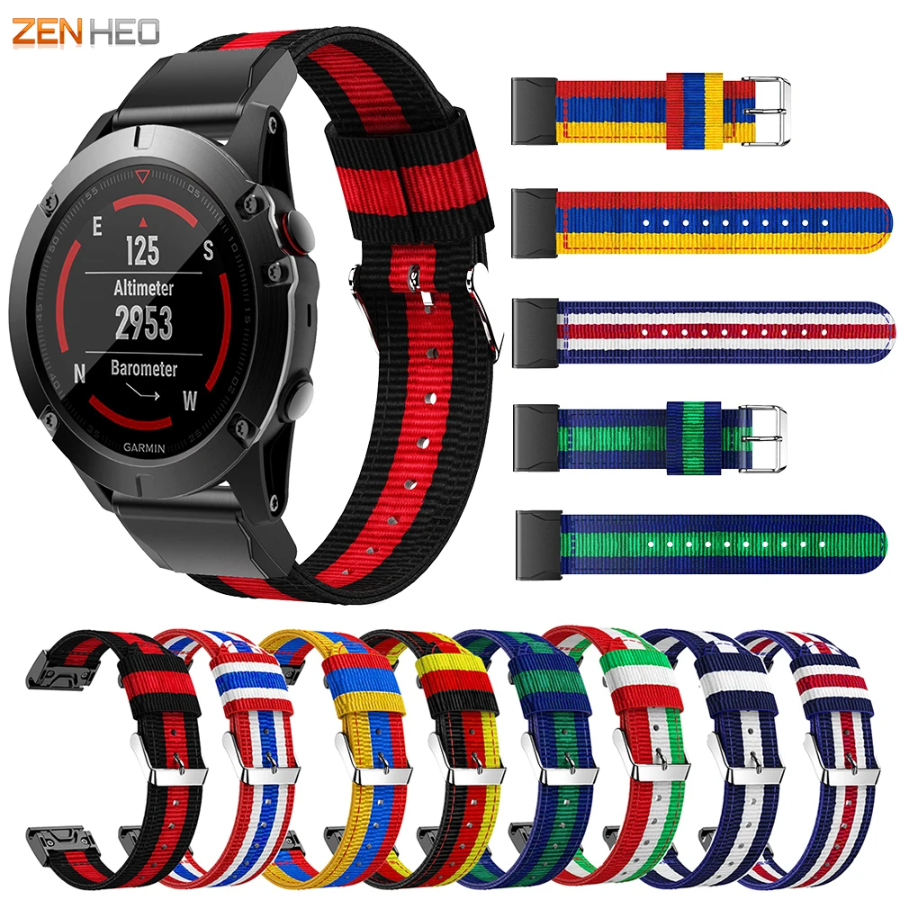 Ruentech anello di fissaggio di ricambio per Garmin Fenix 5 fascia da polso Wristband silicone sicura chiusura loop Keeper, 10 pcs