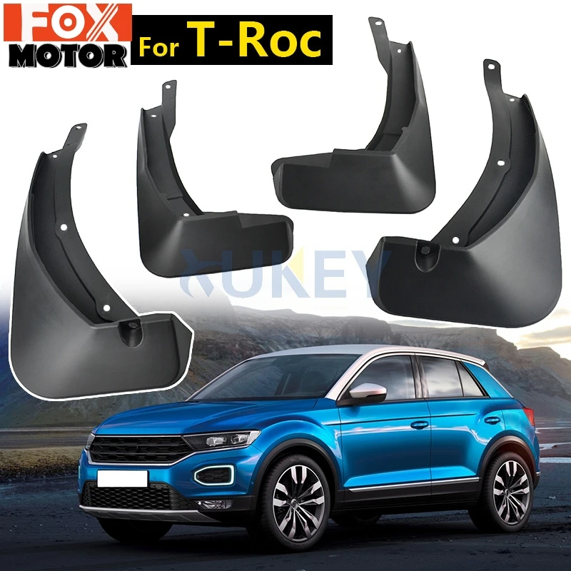 4 шт. набор литых брызговиков для VW T-ROC T Roc TRoc Брызговики крыло переднее заднее