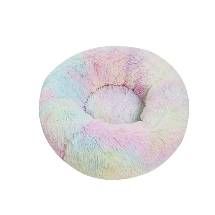 Pet Dog Bed Mat Round Step-On Plush Mattress Warm Pet Bed for Dogs Cats K888