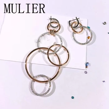 

High quality SWA fashion LIFELONG HEART pierced earrings, exquisite and shining all-match everyday accessories