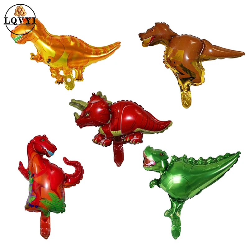 10 шт. вечерние мини-шары с динозавром алюминиевые воздушные шары декором