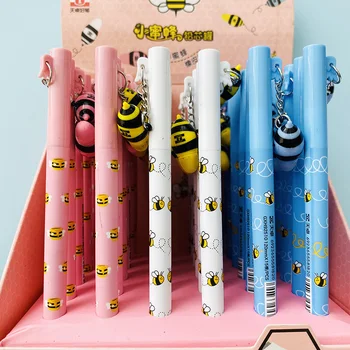 

1X Cute Kawaii Bee 0.5mm 2B Automatic Pencil Lead Refill With Eraser Office School Supplies Student Stationery